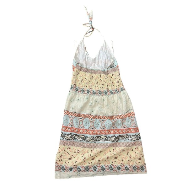 beau bois Boho lined halter maxi dress tiered hippie Y2K S/M - Picture 13 of 15